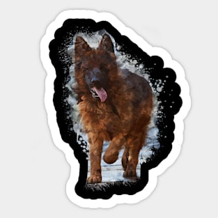 german shepherd dog Sticker